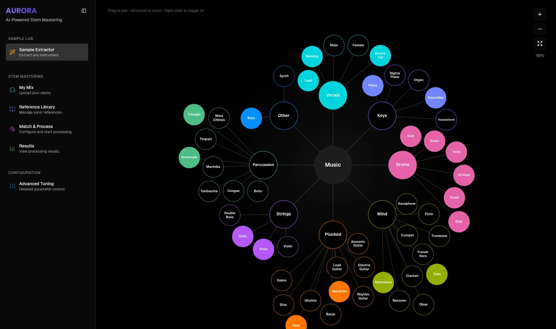 Aurora Mastering Dashboard - Sample Extractor